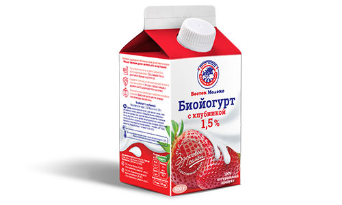 Биойогурт с клубникой 1,5% - Корпорация «Восток-Молоко»