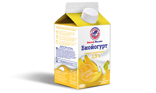 Биойогурт с бананом 1,5% - Корпорация «Восток-Молоко»