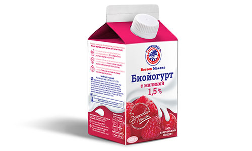 Биойогурт с малиной 1,5% - Корпорация «Восток-Молоко»