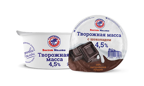 Творожная масса с шоколадом 4,5% - Корпорация «Восток-Молоко»