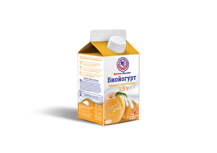Биойогурт с абрикосом 1,5% - Корпорация «Восток-Молоко»