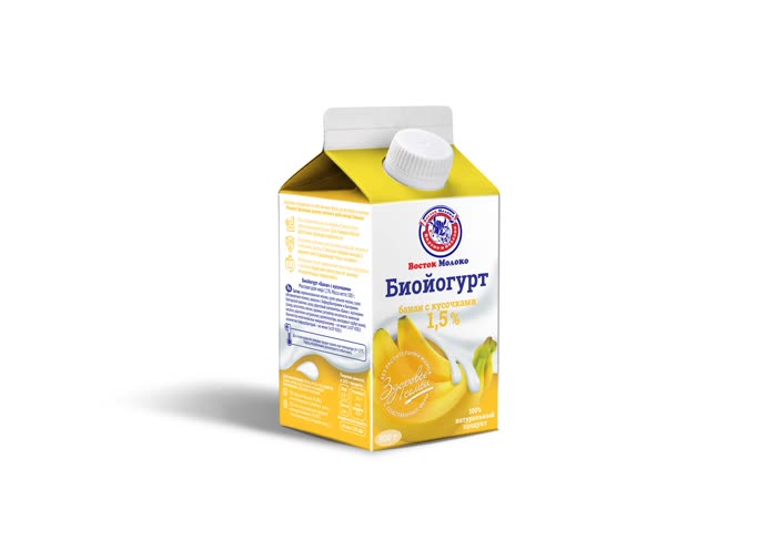 Биойогурт с бананом 1,5% - Корпорация «Восток-Молоко»