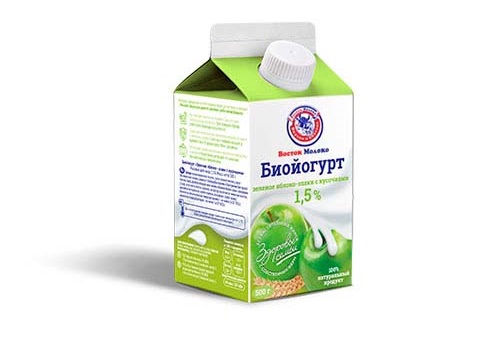 Биойогурт с яблоком 1,5% - Корпорация «Восток-Молоко»