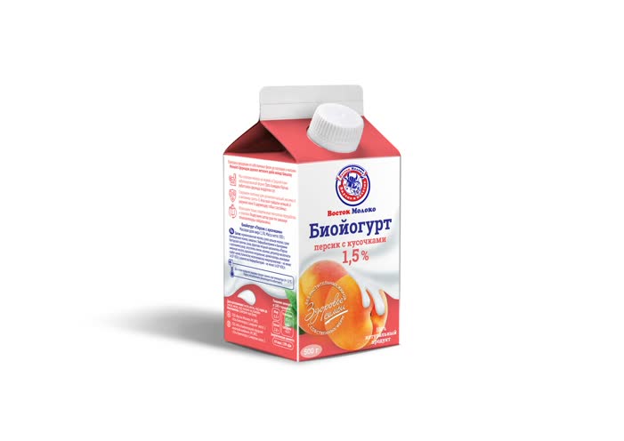 Биойогурт с персиком 1,5% - Корпорация «Восток-Молоко»