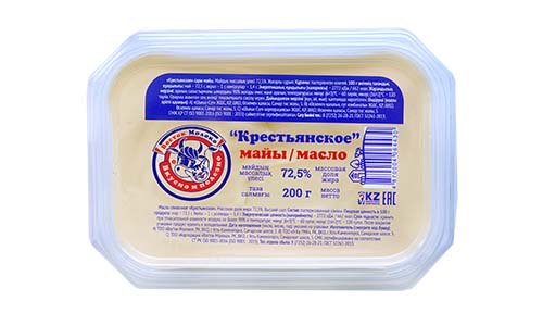Масло сливочное «Крестьянское» 72,5% - Корпорация «Восток-Молоко»