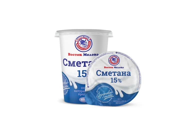 Сметана 15% - Корпорация «Восток-Молоко»