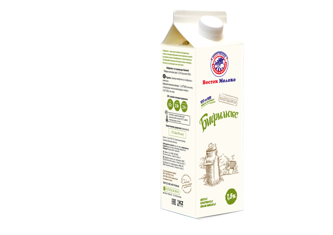 Бифилюкс 1,5% - Корпорация «Восток-Молоко»